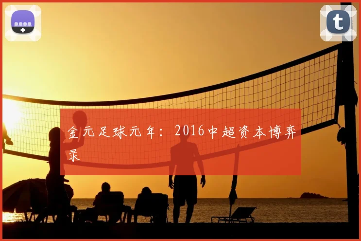 金元足球元年：2016中超资本博弈录